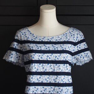 Talbots | Eyelet Lace Short Sleeve Blouse